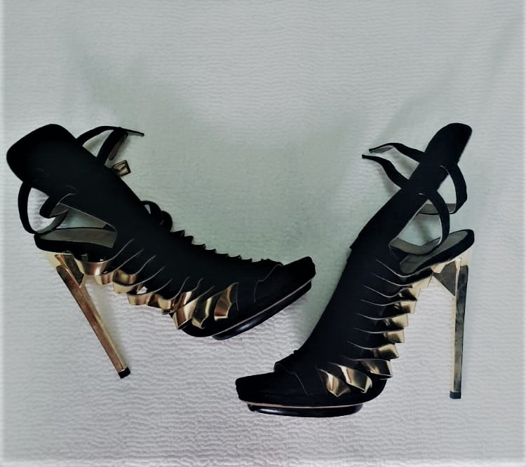 Herve Leger Heels size 37 but fits 36 better Luxury Sneakers Footwear on Carousell