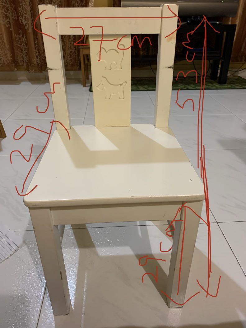 Ikea Kids Wooden Chair Furniture Home Living Furniture Tables Sets On Carousell
