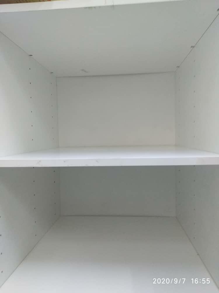 High cabinet with sale shelves
