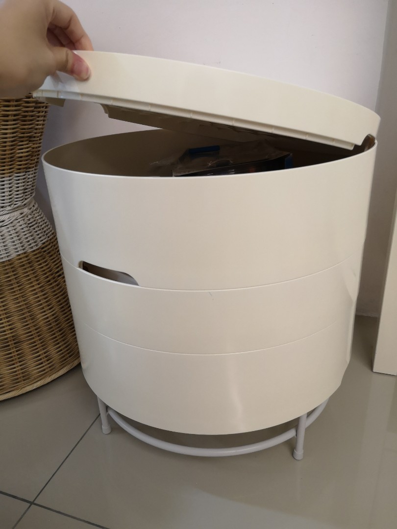 Ikea round stackable storage coffee table Furniture Home Living