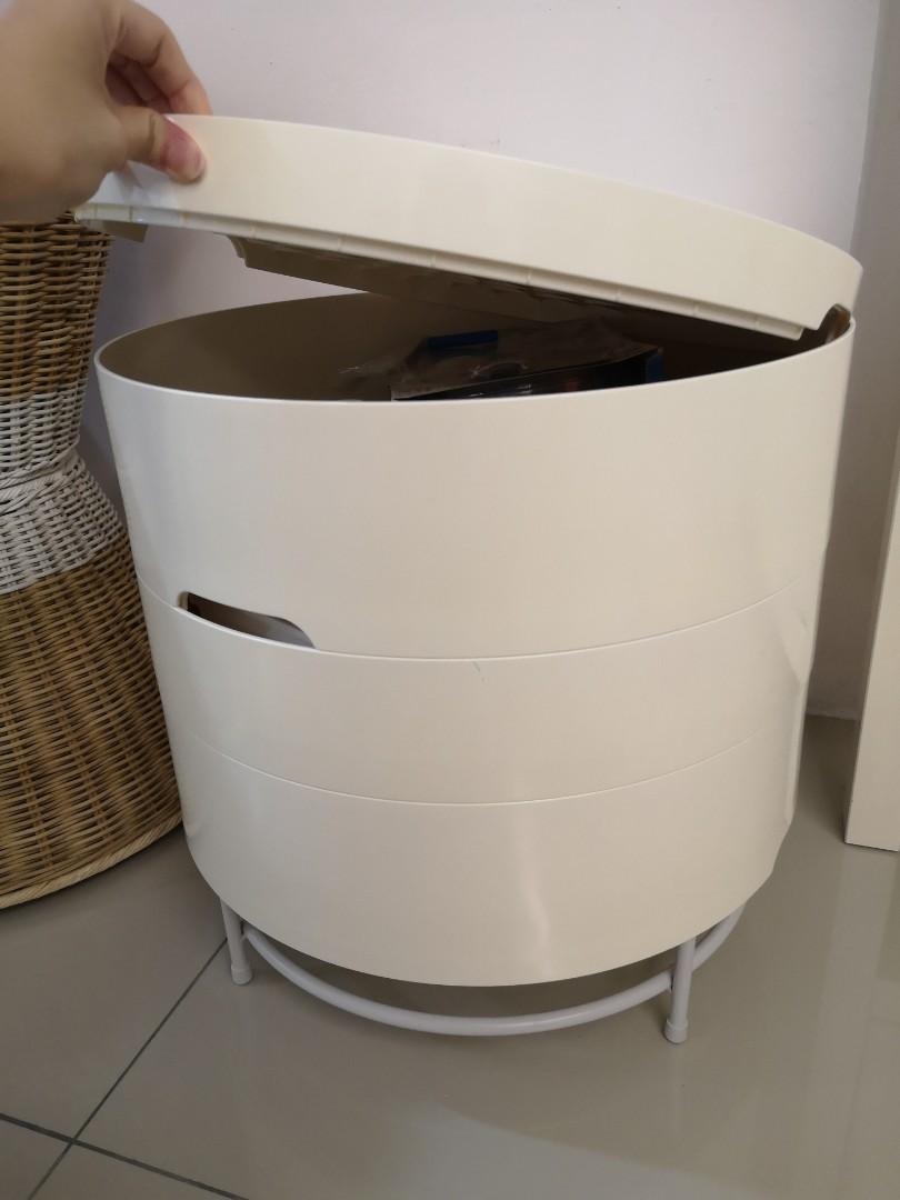 Ikea Round Stackable Storage Coffee Table Home Furniture Furniture On Carousell