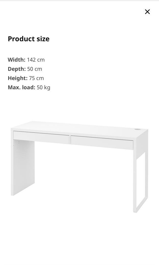 IKEA study Table, Furniture & Home Living, Furniture, Tables & Sets on
