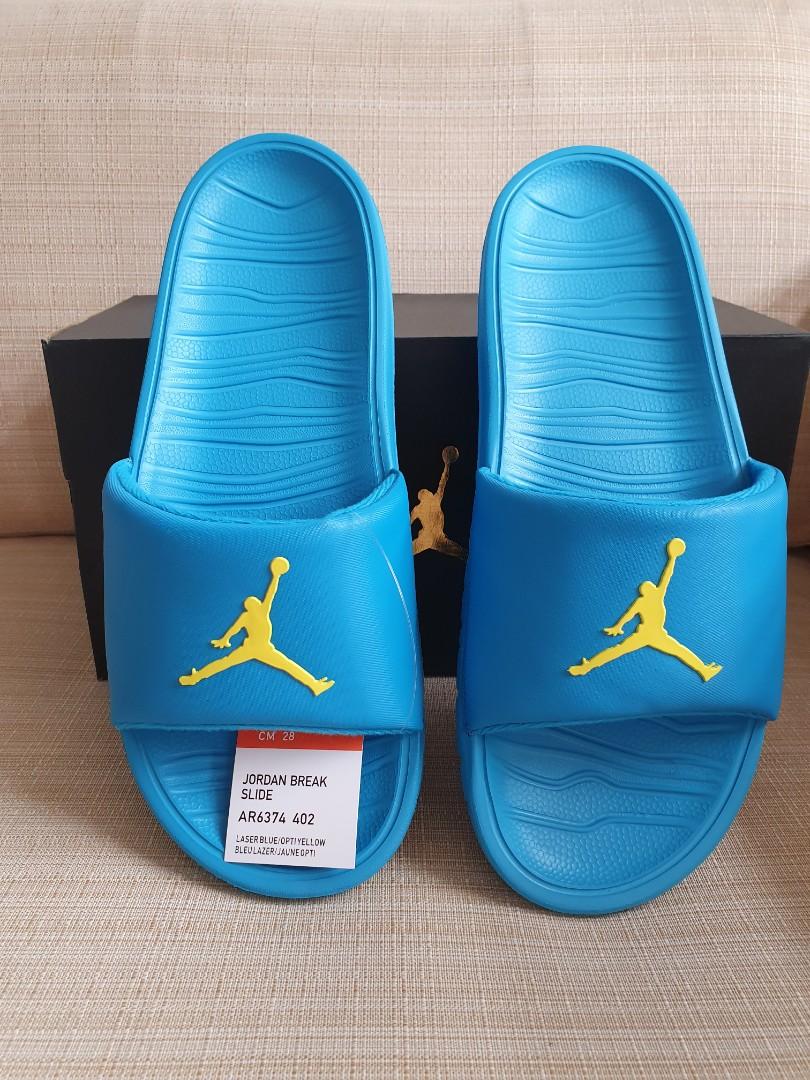 Jordan Break Slide laser Blue Men s Fashion Footwear Slippers