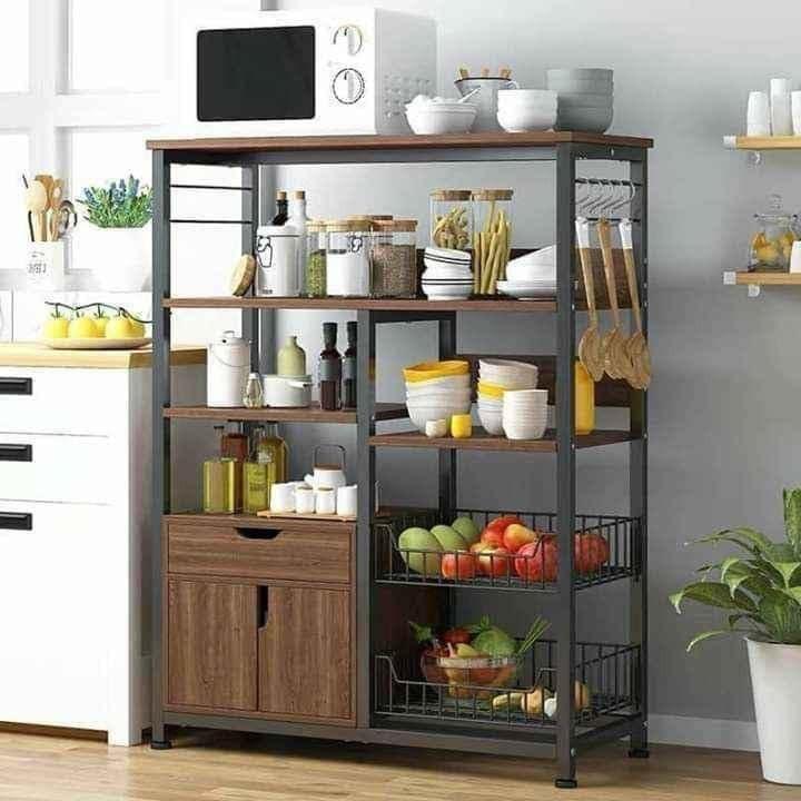 Kitchen Shelves Organizer With Storage, Furniture & Home Living