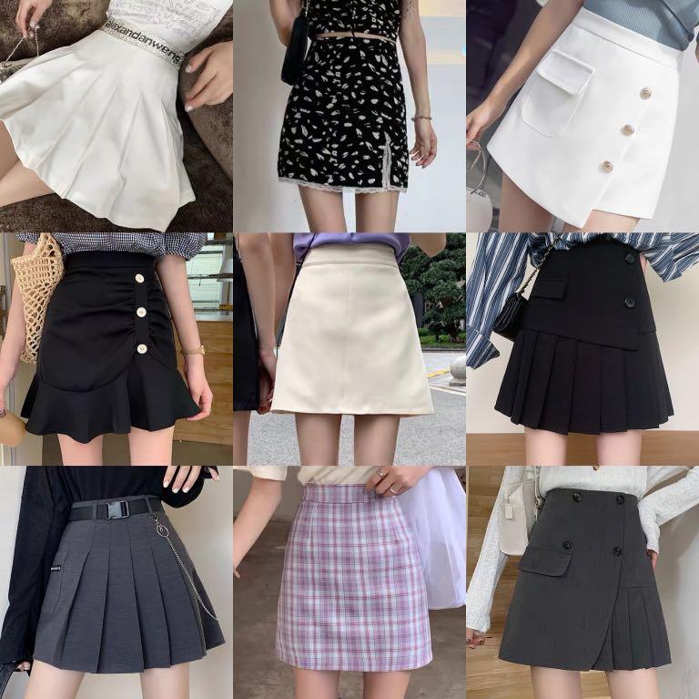 Korean high waist skirt / korean A line skirt / korean pencil skirt