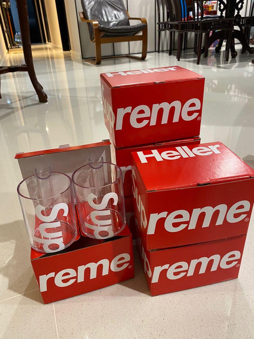 Supreme Heller Mugs (Set of 2) Clear