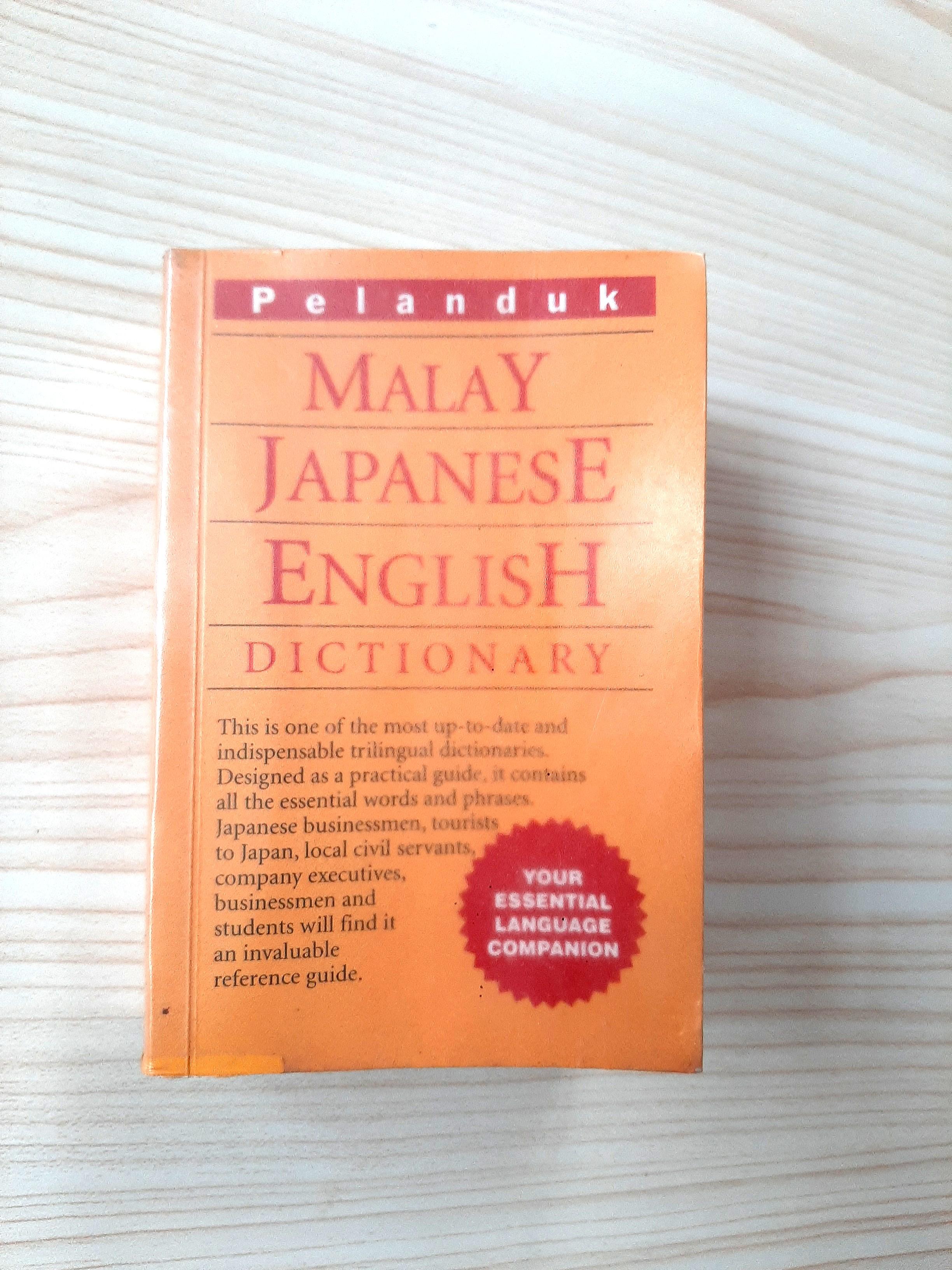Malay Japanese English Dictionary By Pelanduk Publications Books Stationery Books On Carousell