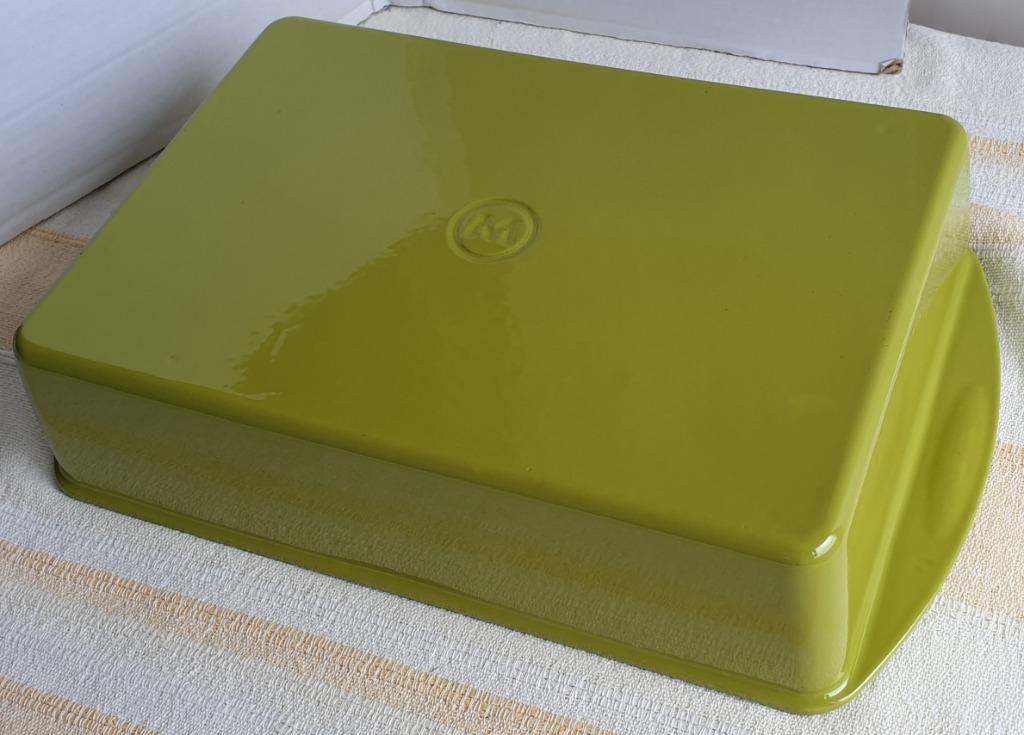 Mario Batali Cast Iron Persimmon Enameled Deep Lasagna Pan 13x9x3