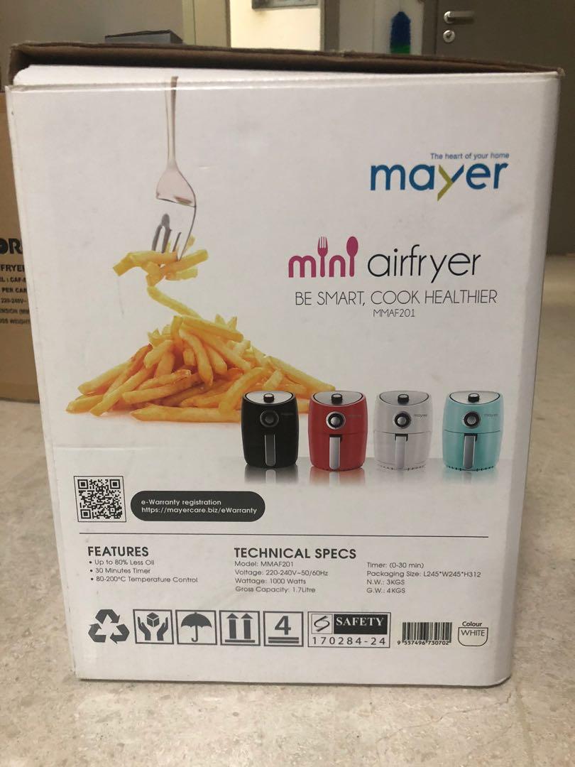 NEW Mayer Mini Air Fryer MMAF201, TV & Home Appliances, Kitchen Appliances, Cookers on Carousell