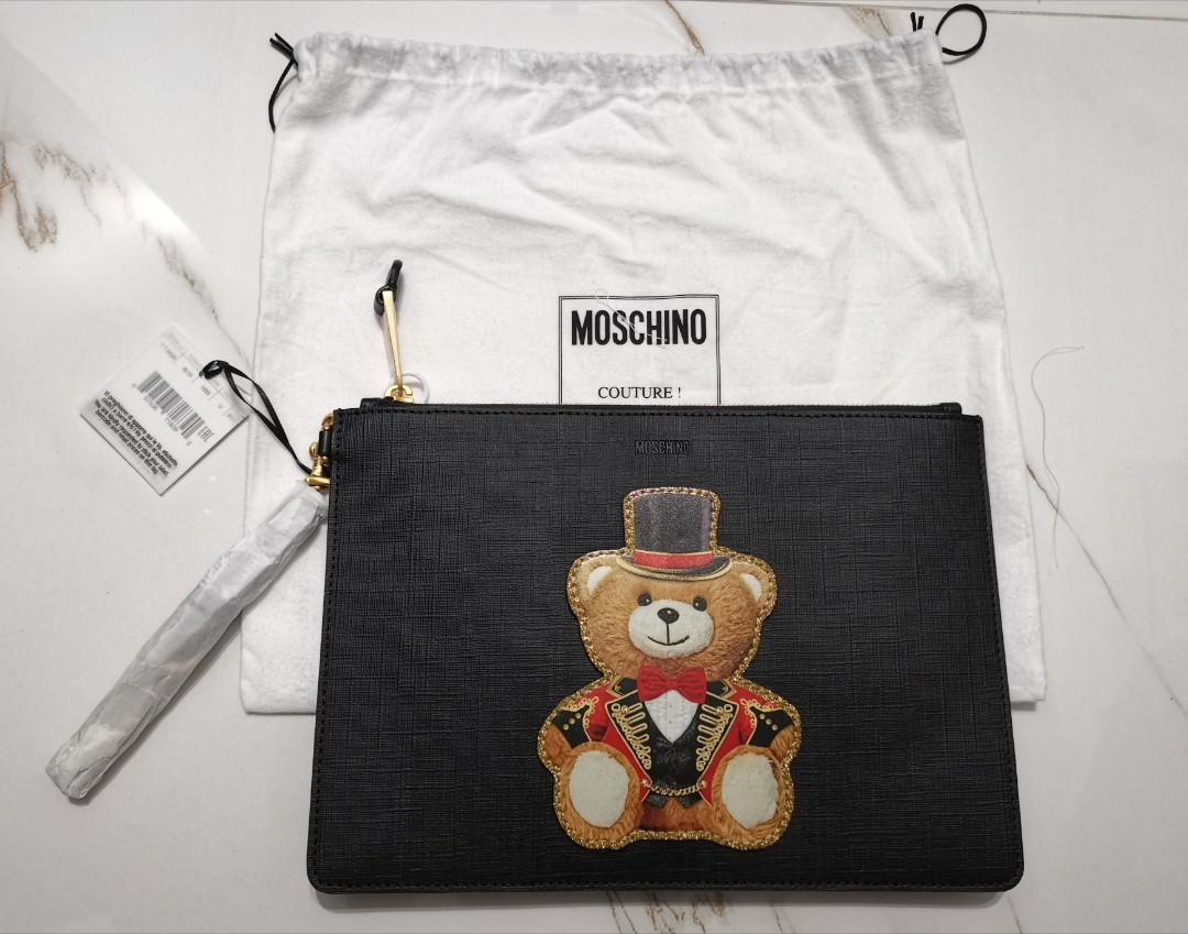 moschino teddy bear clutch