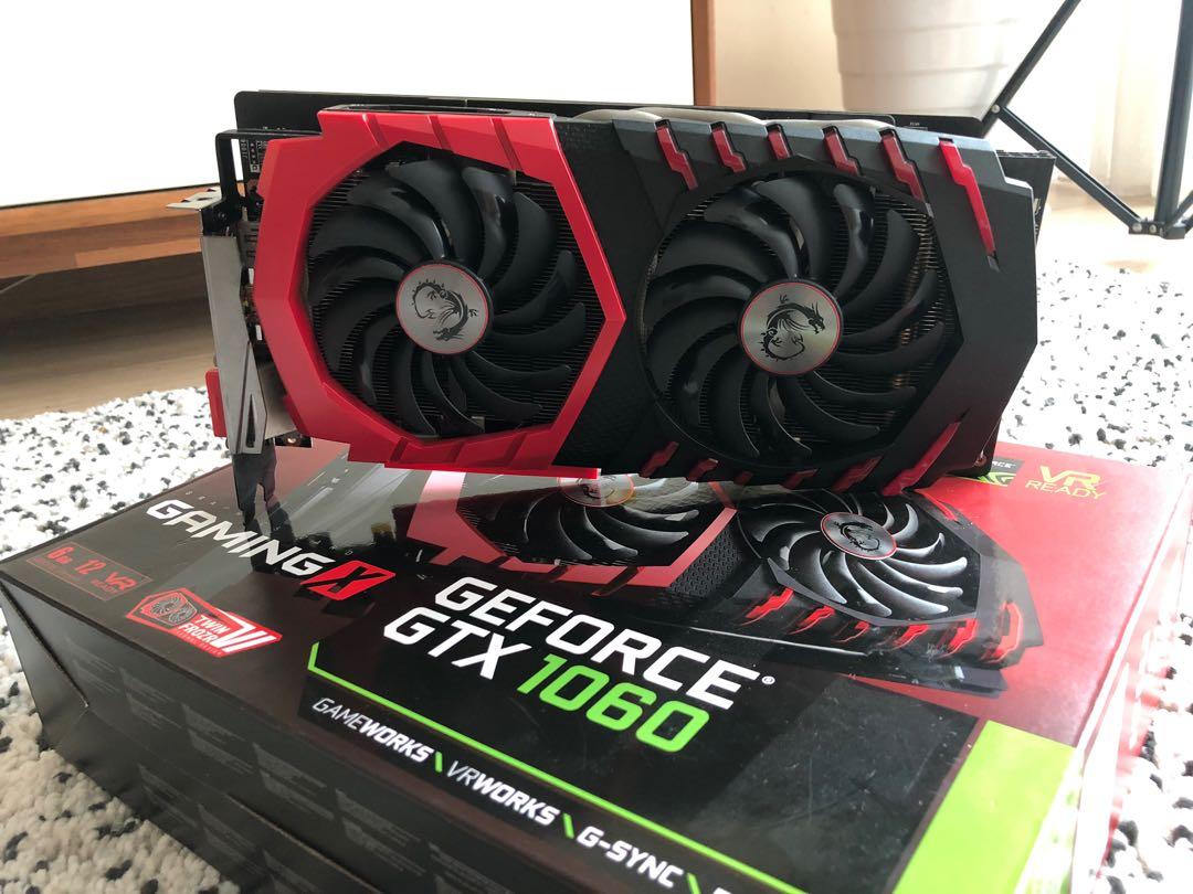 Msi Gtx 1060 6gb Gaming X Electronics Computer Parts Accessories On Carousell