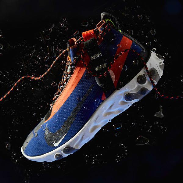 Nike React Runner Mid iSPA （分類：波鞋）位於 Hong Kong。 由 _e_k_i_n 提交（商品編號 1034724119，圖片 2）。簡介： Nike React Runner Mid iSPA Colour : Blue / Orange Style Code : AT3143-400 Size : US10 / UK9 / EUR44 / CM28 現貨 100% new 100% real 港鐵沿線交收 $1,099 DESCRIPTION Electrifying the sneaker world with its revolutionary design, the Nike React Runner mid evokes ACG inspirations with its colour-blocked, weather resistant construction. From Nike’s subdivision – ISPA – the c