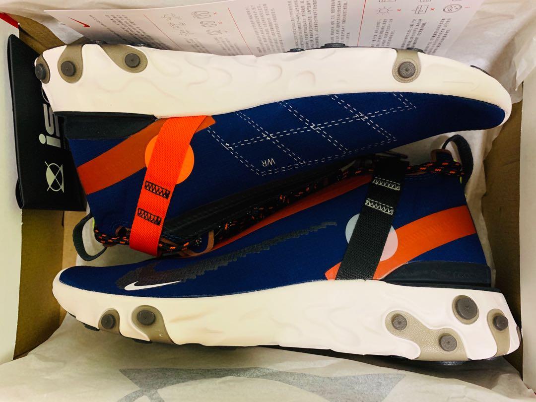 Nike React Runner Mid iSPA （分類：波鞋）位於 Hong Kong。 由 _e_k_i_n 提交（商品編號 1034724119，圖片 6）。簡介： Nike React Runner Mid iSPA Colour : Blue / Orange Style Code : AT3143-400 Size : US10 / UK9 / EUR44 / CM28 現貨 100% new 100% real 港鐵沿線交收 $1,099 DESCRIPTION Electrifying the sneaker world with its revolutionary design, the Nike React Runner mid evokes ACG inspirations with its colour-blocked, weather resistant construction. From Nike’s subdivision – ISPA – the c