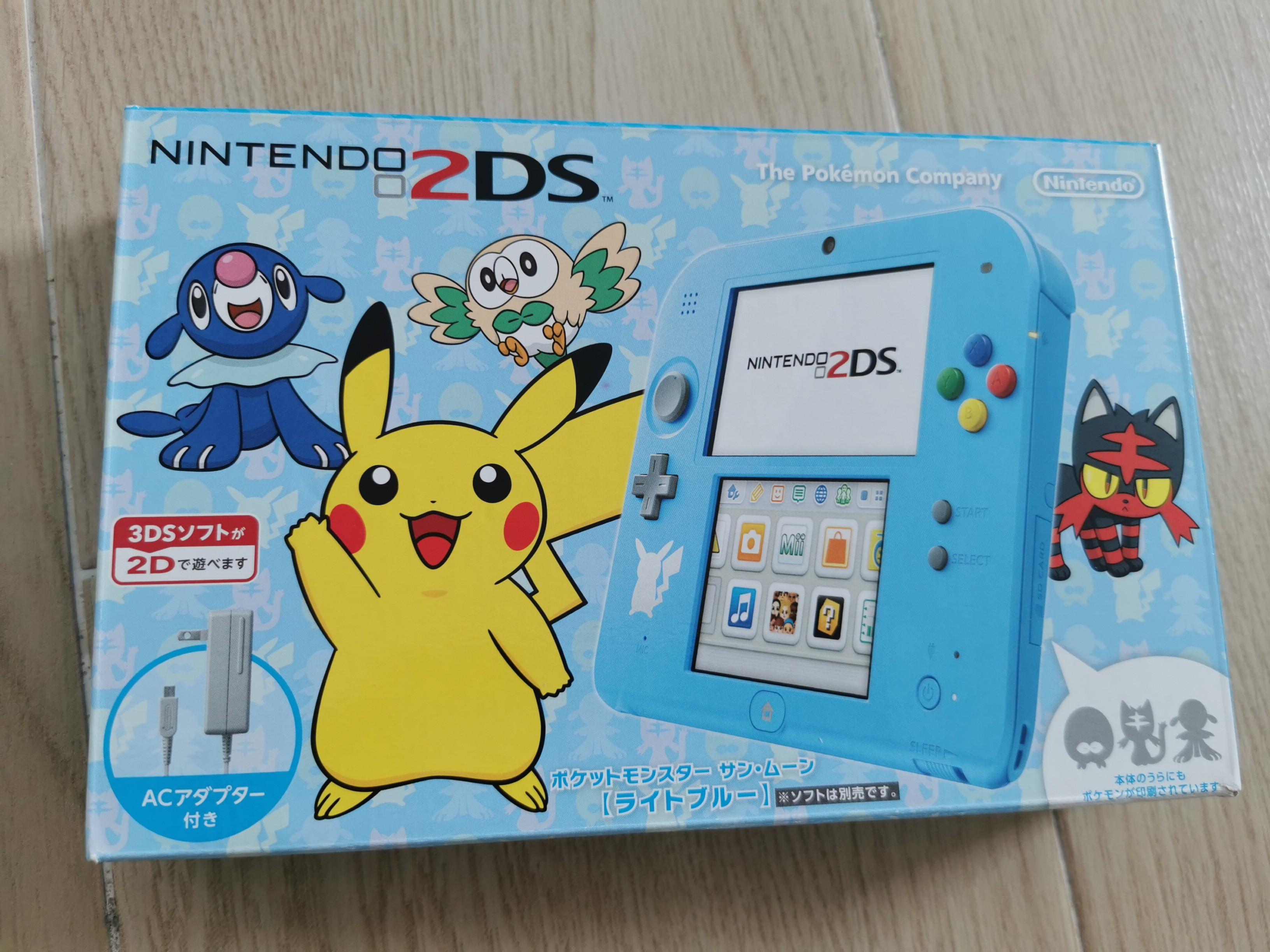 Nintendo 2ds 3ds Pokemon 比卡超粉藍色日版 遊戲機 遊戲機器材 Carousell