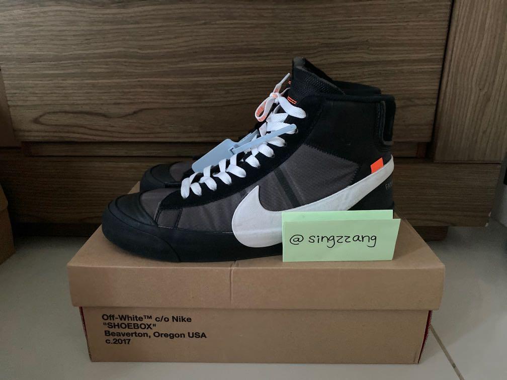 nike blazer off white box