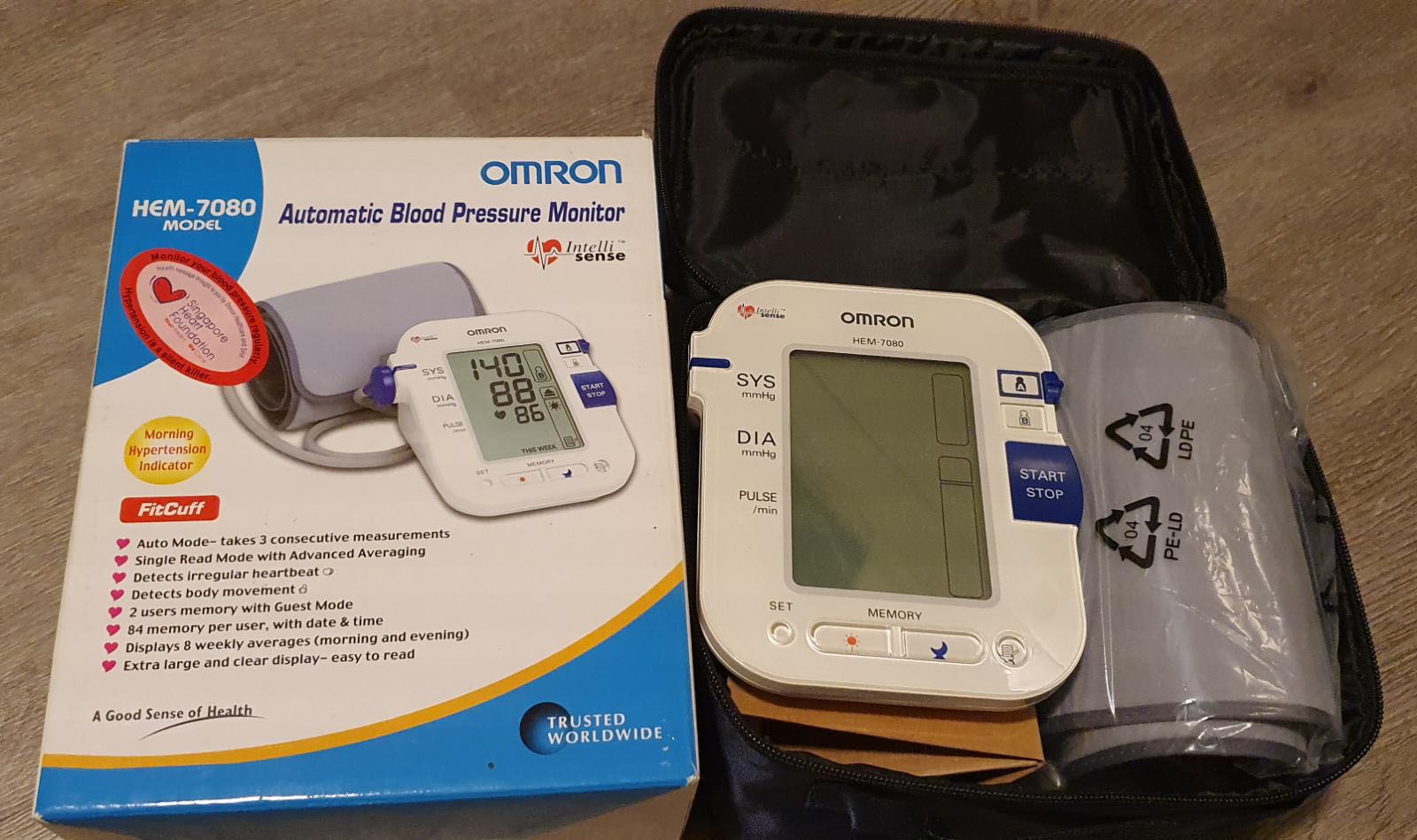 Omron Blood Pressure Monitor Health Nutrition Health Monitors Weighing Scales On Carousell