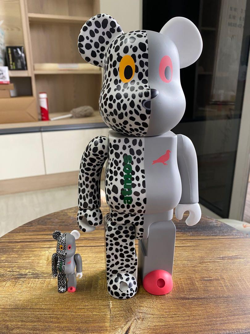 One and only in SG BE RBRICK x Atmos x Staple 100 400 Grey