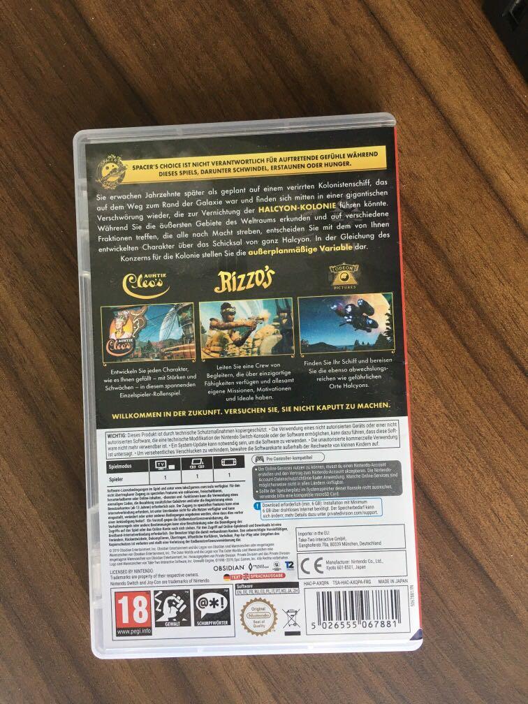 Outer Worlds Switch Toys Games Video Gaming Video Games On Carousell
