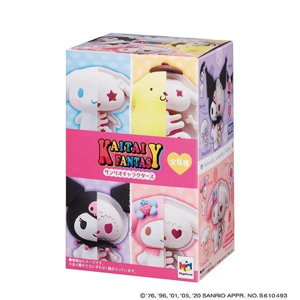 New MegaHouse KAITAI FANTASY Hello Kitty My Melody 4Pack BOX 