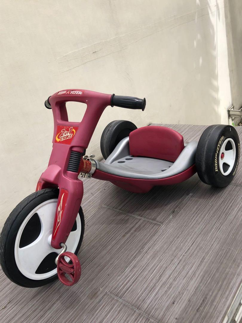 Preowned Genuine Radio Flyer 2In1 Trike Chopper Low Rider Convertible