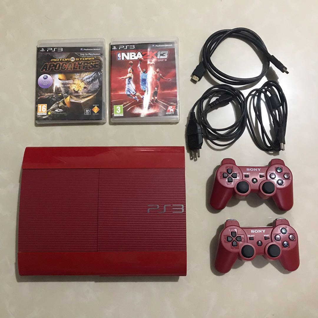 Sony PlayStation 3 Super Slim Console 500GB - Red
