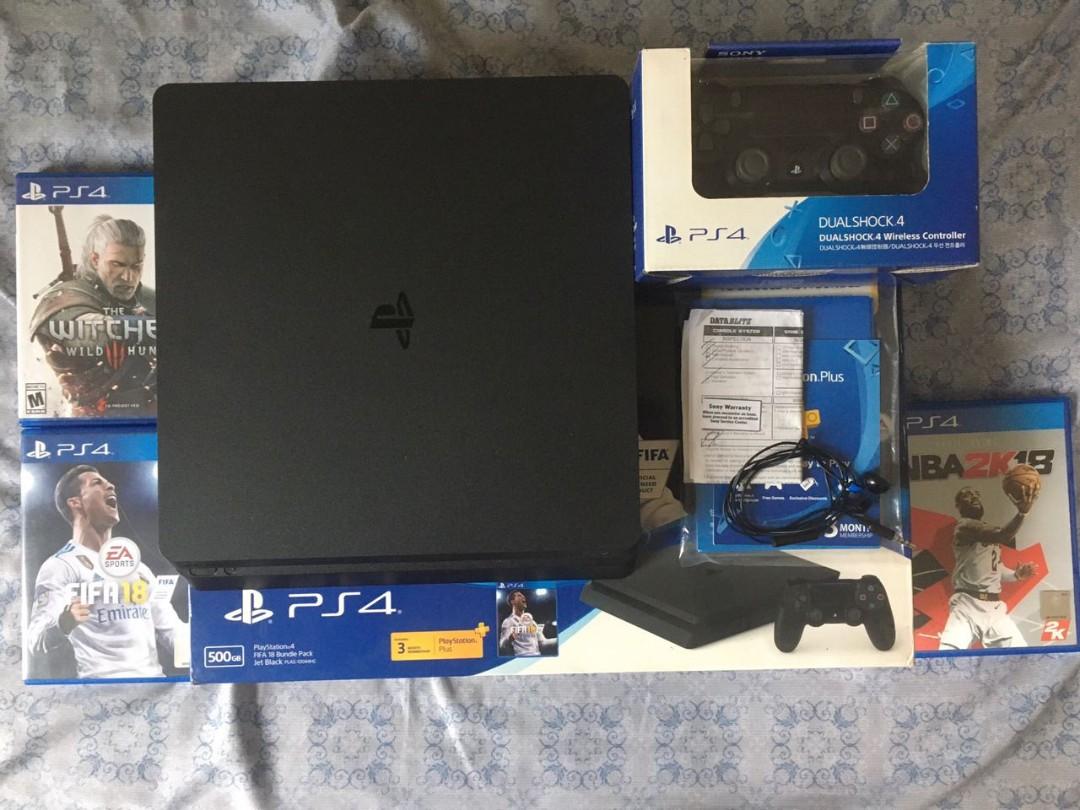 Ps4 Slim 500gb Bundle Video Gaming Video Game Consoles Playstation On Carousell