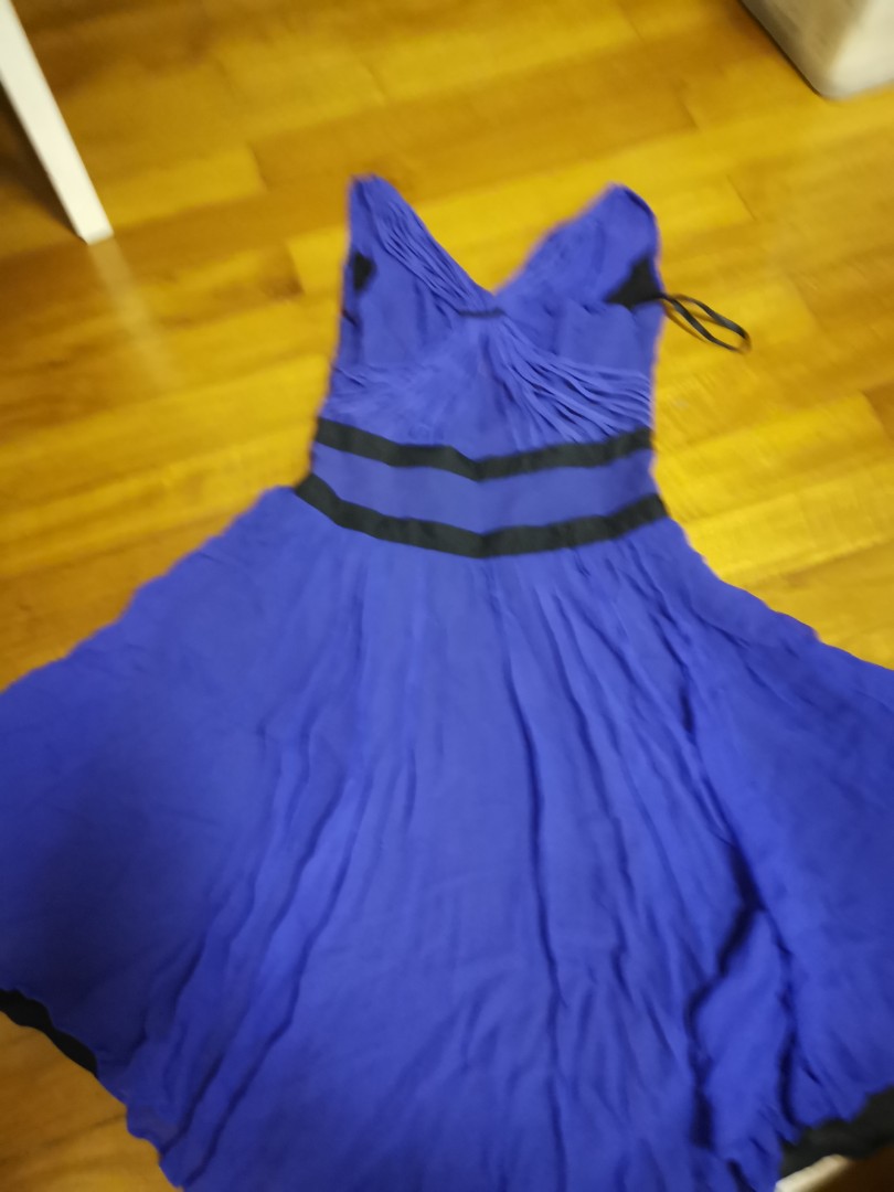 purplish blue dress