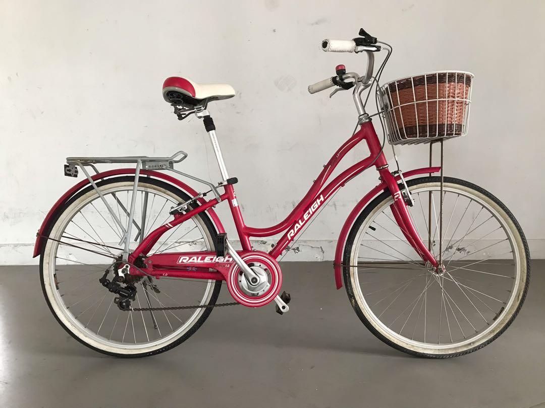 raleigh ladies bike with basket