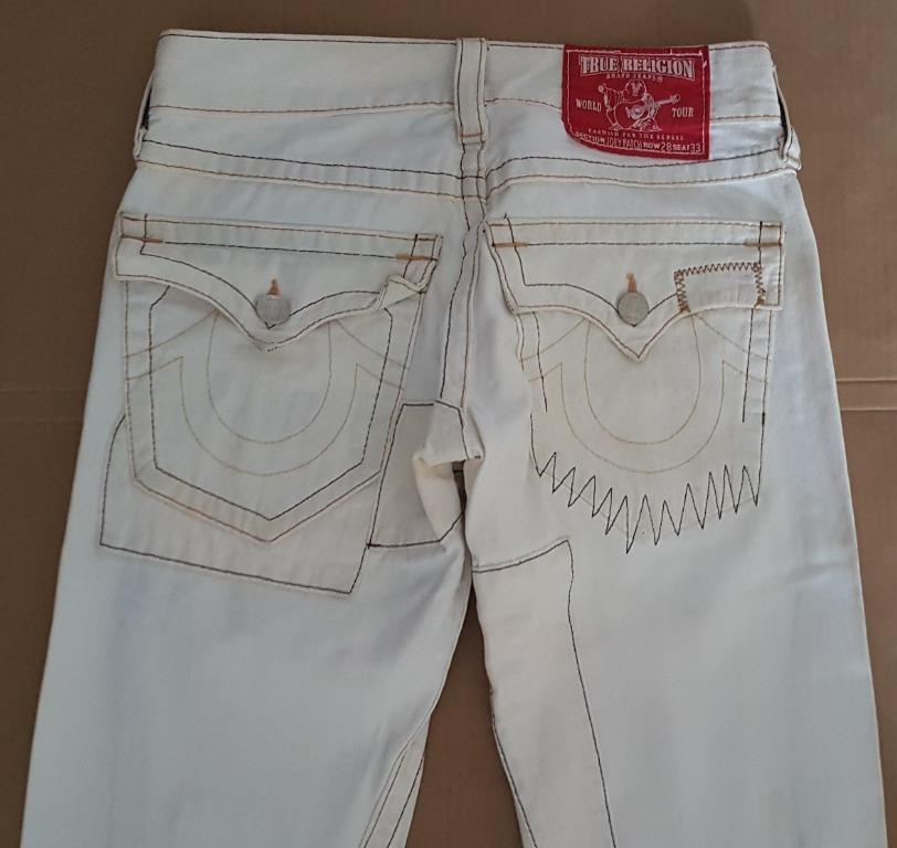 White true religion best sale jeans