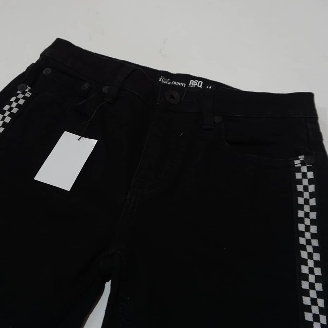 RSQ Tokyo Skinny Jeans Tapered Checker 