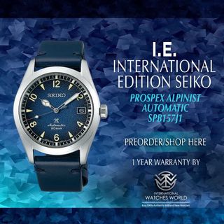 Seiko alpinist deals blue for sale