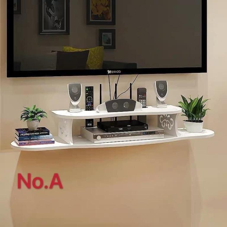 set-top box TV hanging wall Modern Creative wall storage rack wall rack ...