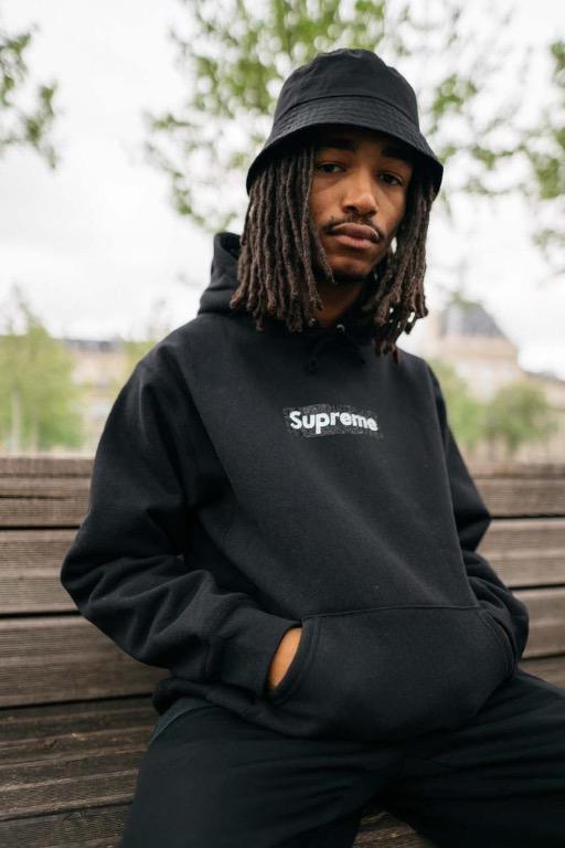 Supreme box logo hooded sweatshirt black hot sale