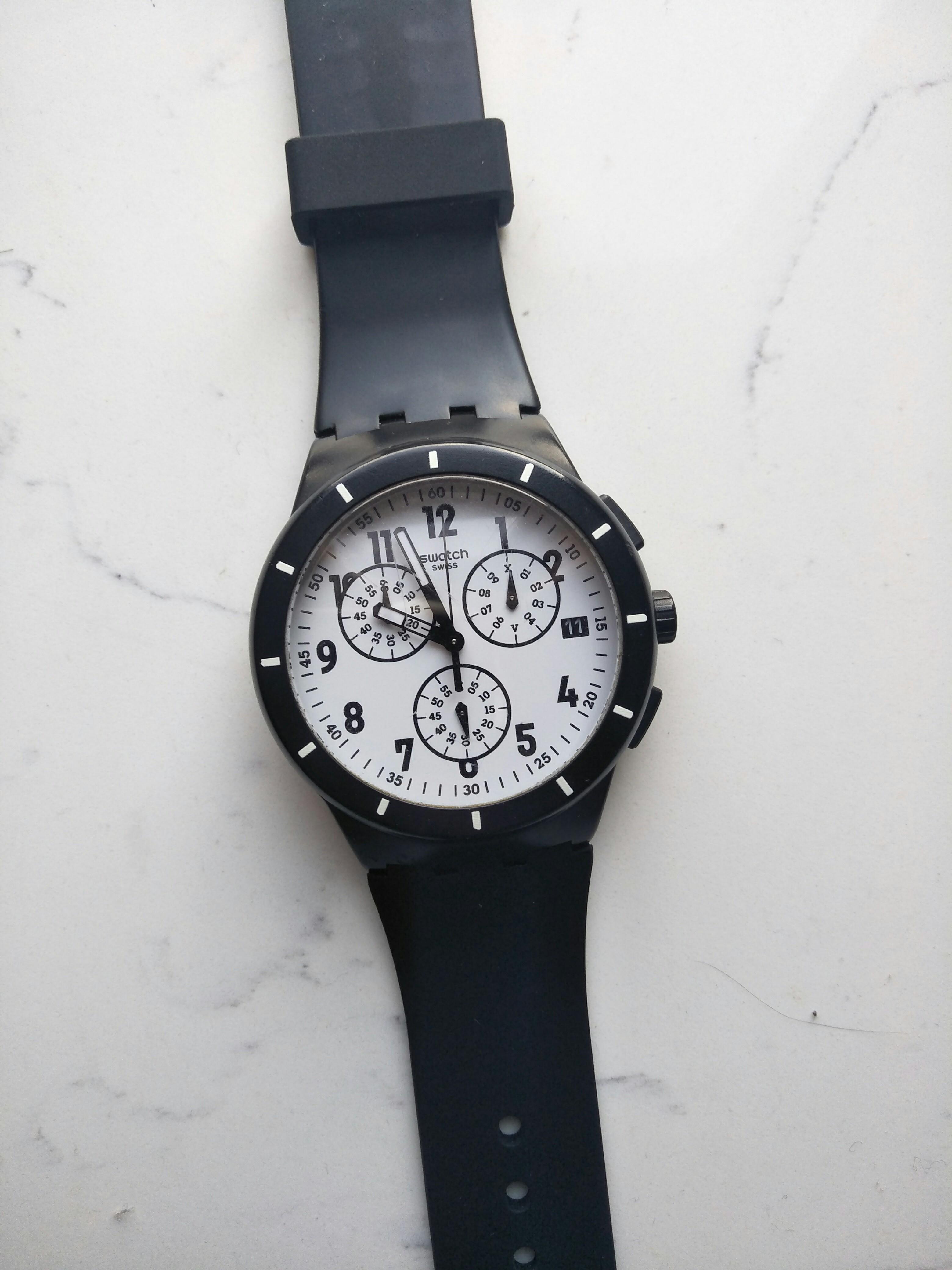 Swatch twice again black online