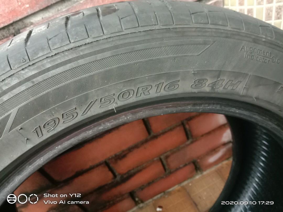 tayar kereta saiz 16 (195/50), Auto Accessories on Carousell
