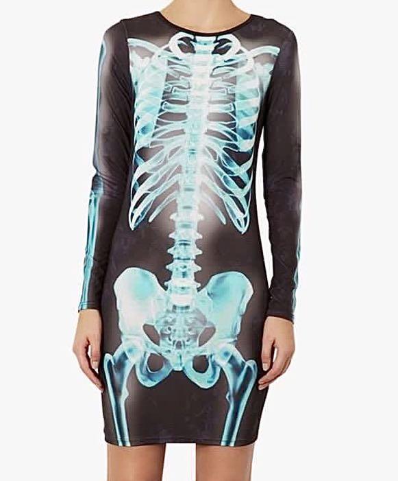 Topshop skeleton dress discount