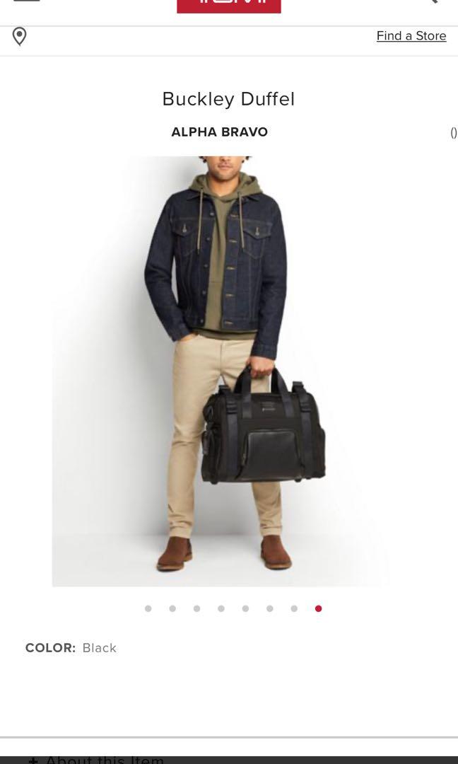 TUMI Alpha Bravo Buckley Duffel Bag Men s Fashion Bags Sling Bags on Carousell