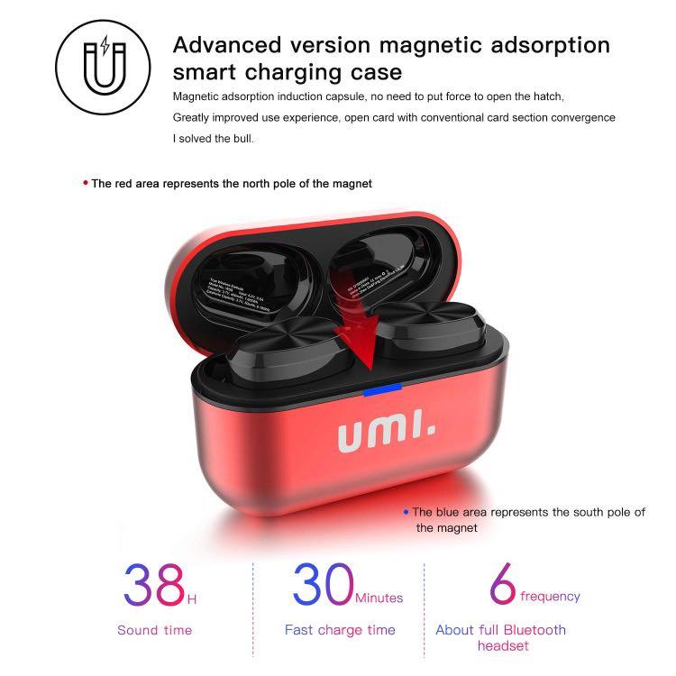 Umi. Essentials TWS Bluetooth 5.0 IPX7 W5s True Wireless Earbud