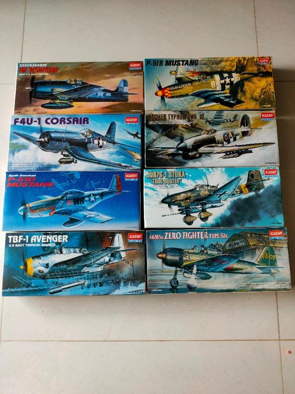 Unbuilt 1 72 Scale World War Ii Aircraft From Academy Hobby Model Kits Hobbies Toys Toys Games On Carousell