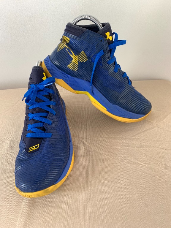 Under Armour Curry 3C Basketball Blue Ribbed Shoes Size 6 Youth, Men's Fashion, Footwear, Sneakers on Carousell
