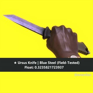 Flip Knife Blue Steel Ft Field Tested Csgo Skins Knives Blue Skin Grey Skin Gray Skin Toys Games Video Gaming In Game Products On Carousell