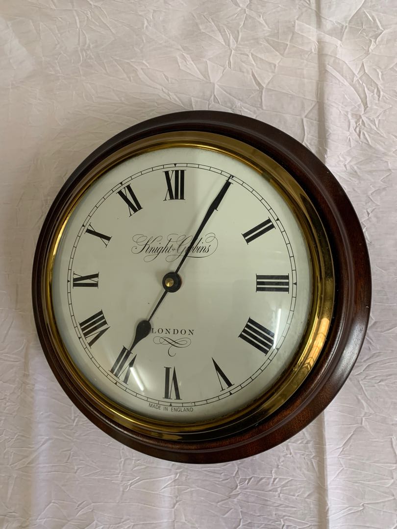 Vintage Knight & Gibbins Wall Clock with Westminster Chime 27MM