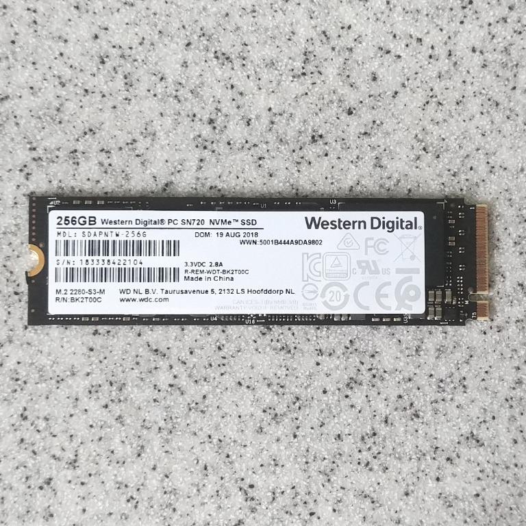 Western Digital 256GB M.2 NVMe SSD