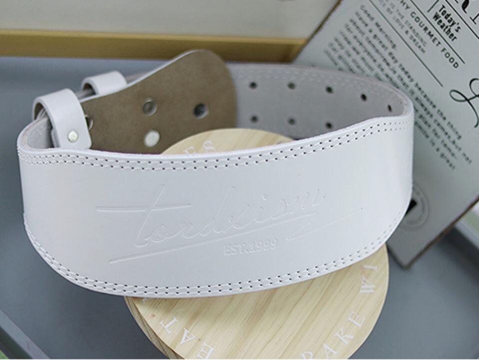 White weightlifting belt shop