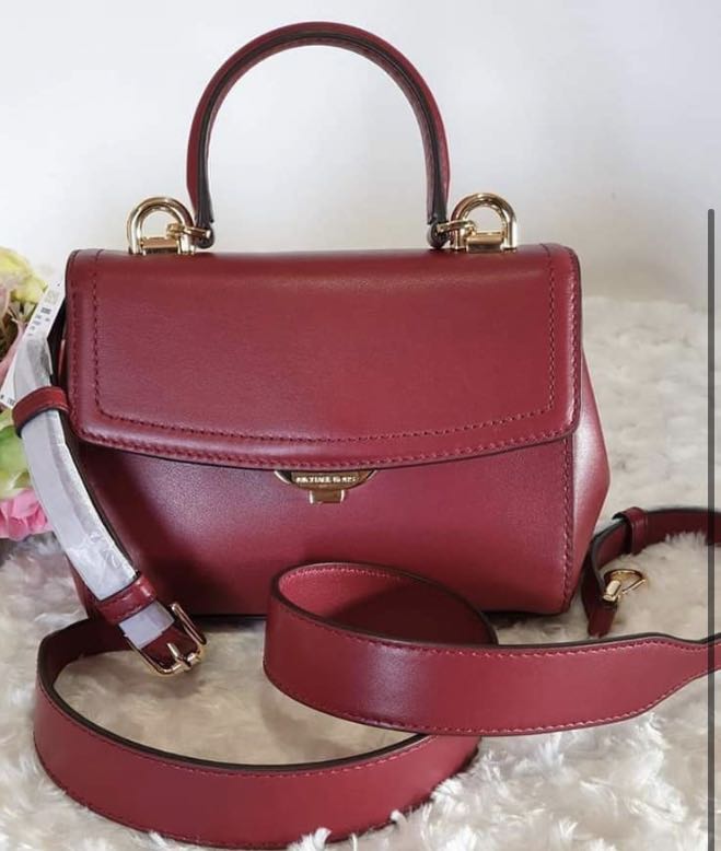 Ava leather crossbody bag Michael Kors Red in Leather - 36123861