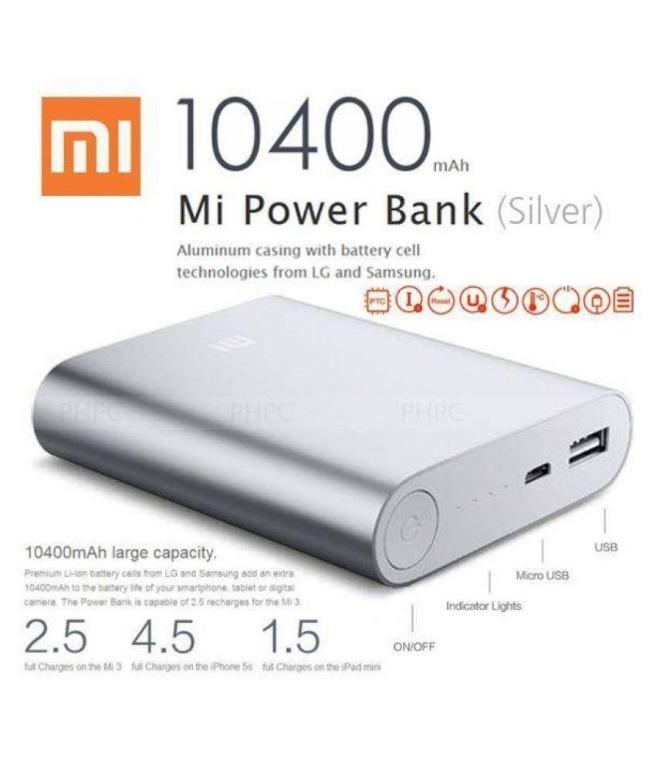 Xiaomi powerbank 10400 discount