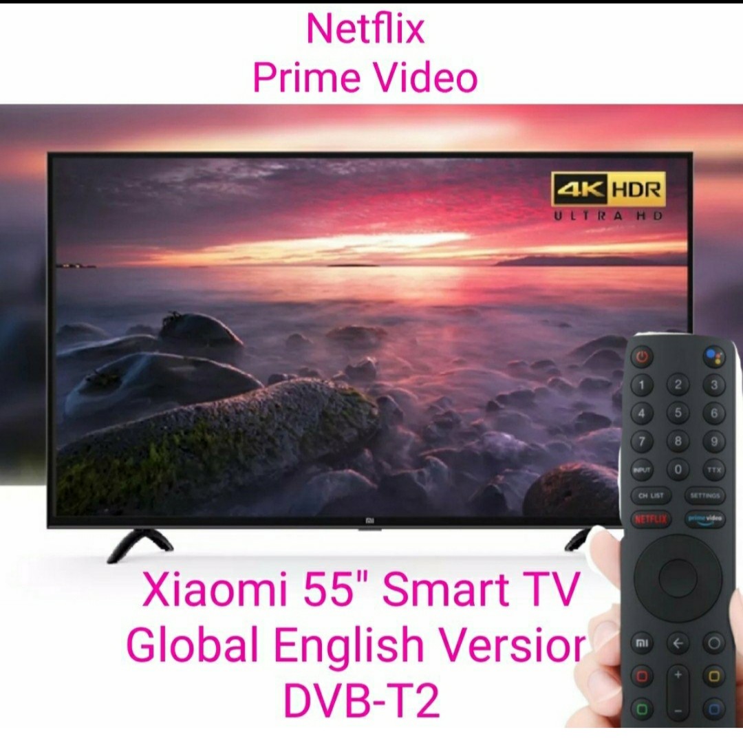 Xiaomi 55 Tv English Netflix Tv Home Appliances Tv Entertainment Tv On Carousell