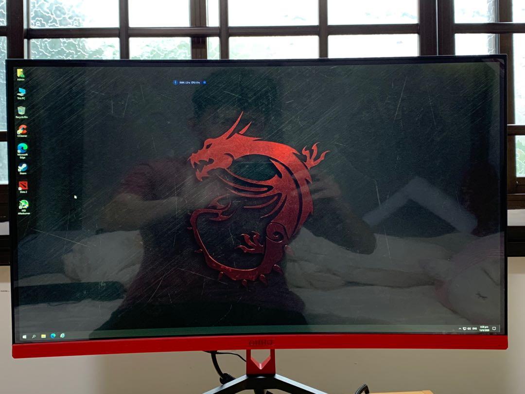 27” Inch OHHO 2560x1440 Curved Monitor 