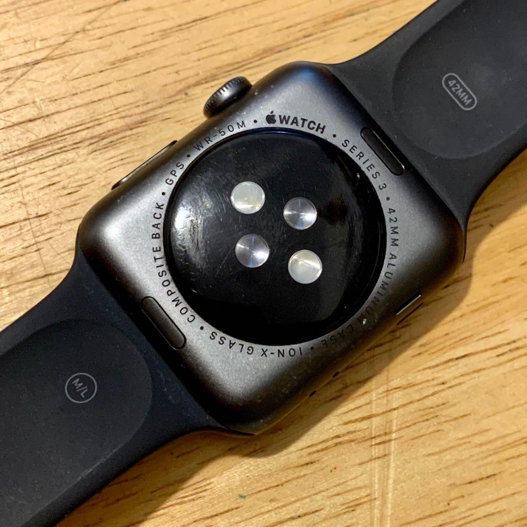 二手良品8成新Apple Watch 3 代42mm 型號A1859, 手機及配件, 智慧穿戴
