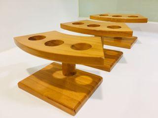 太元堂 木製手捲架（三孔）